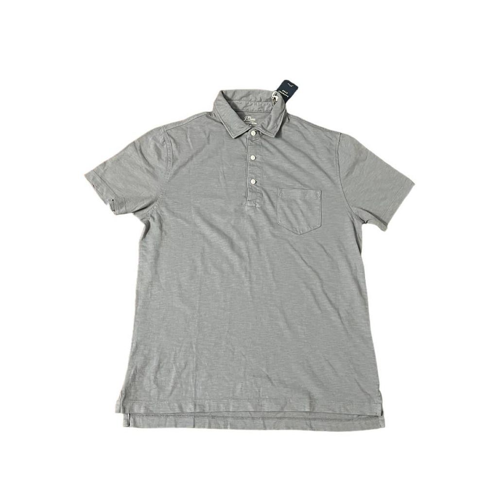 J Crew Gray Mens Medium Polo NWT